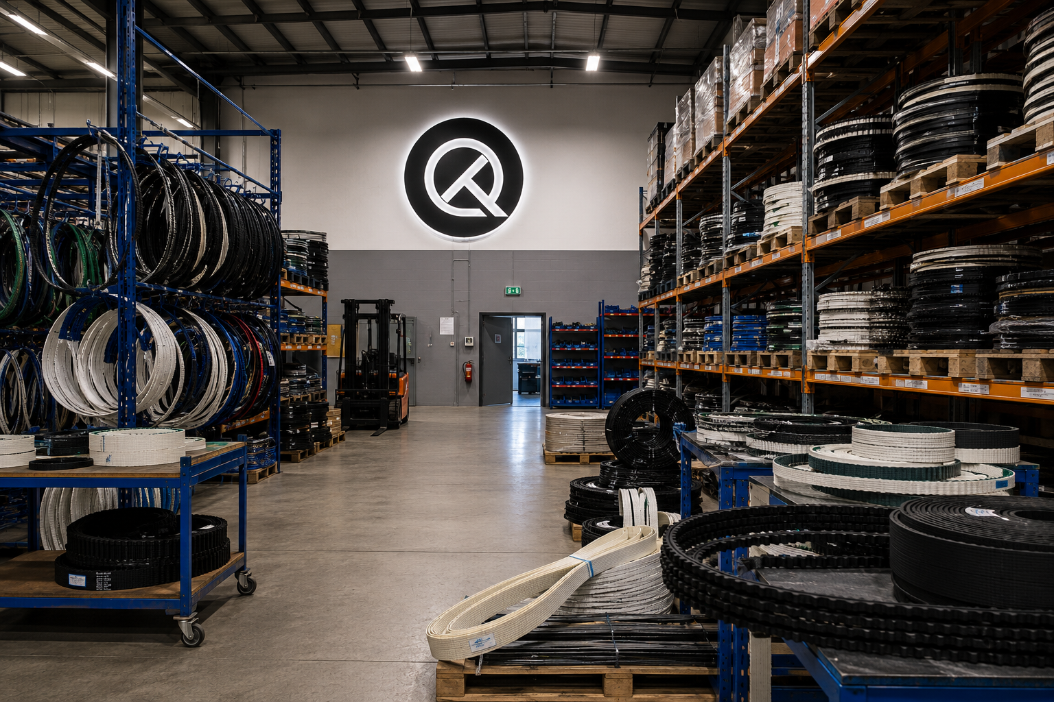 QTM industrial belt warehouse