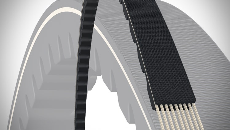Continental industrial V-belt construction